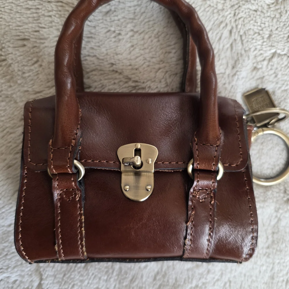 Patricia Nash Rich Brown Mini Bag - Picture 6 of 12